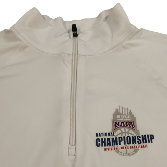 ALO white NAIA national championship pullover jacket - Picture 2 of 7